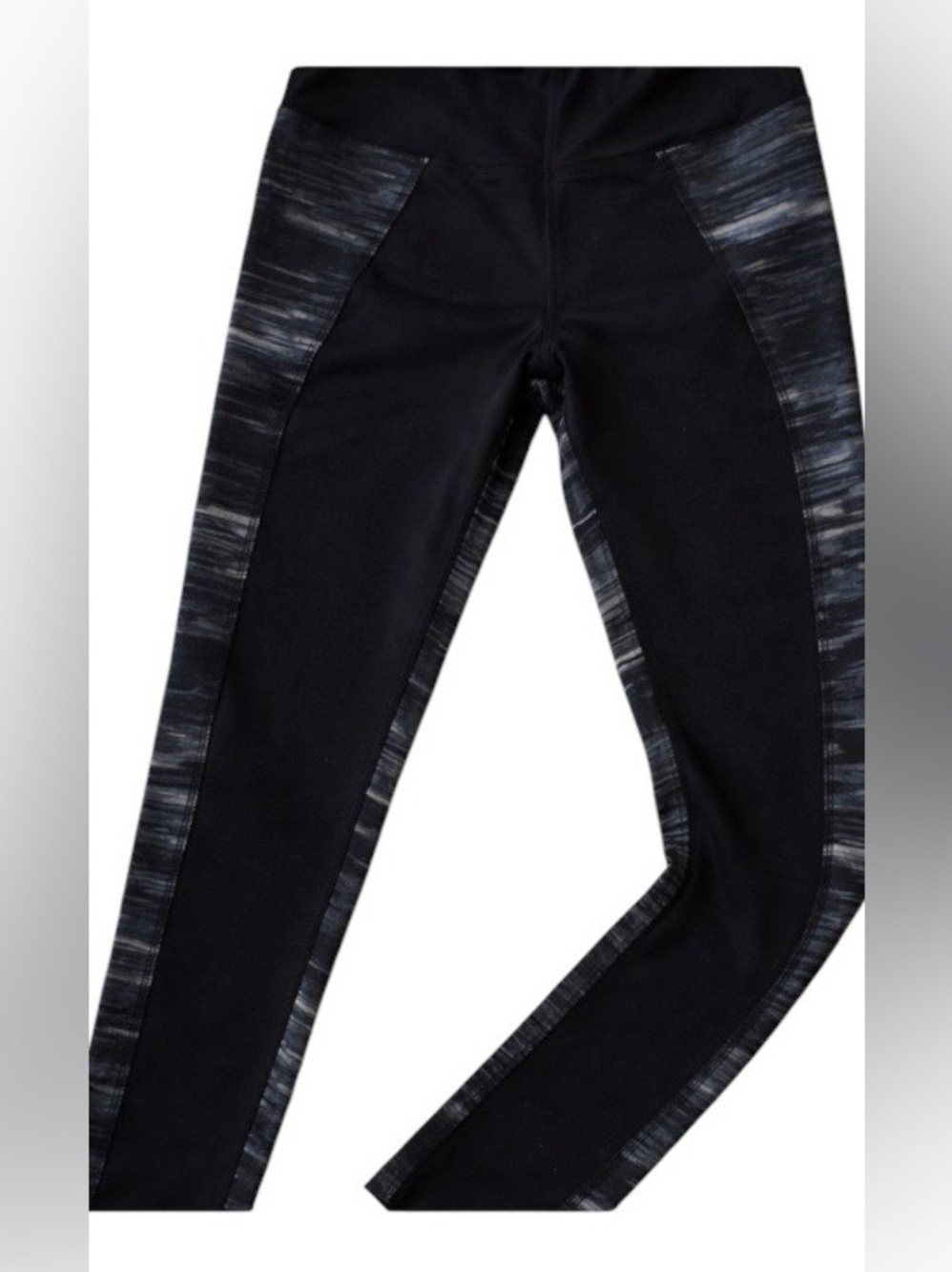 Lululemon Black Grey High Rise Full Length Leggings Women’s Size 4 Yoga